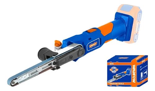Lijadora De Banda 20v Sin Bateria Wadfow Ingco Wlbs1501 Azul