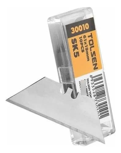 Repuesto Cutter Cortante Blister X 10 Hojas Tolsen 30010
