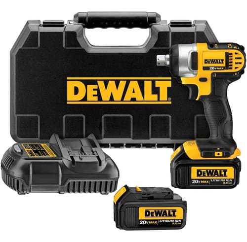 Llave De Impacto 20v + 2 Bat + Cargador Dewalt Dcf880l2-b2 Amarillo