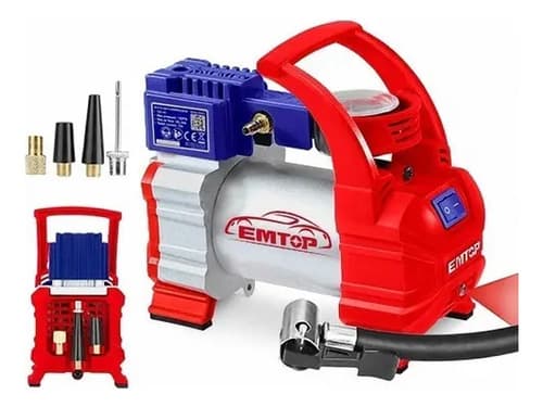 Compresor Simple Aire Mini Batería Portátil 140 Psi Auto
