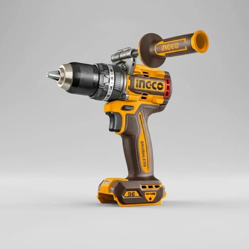 Taladro Atorn Percutor 96nm Acces + Valija Ingco Cidli209686 Amarillo 20v