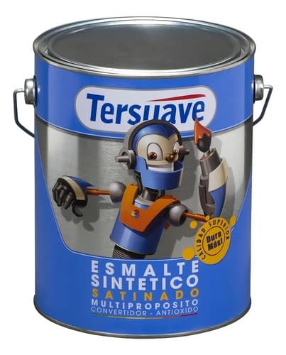 Esmalte Sintético Negro Satinado 4 L Tersuave Multipropósito Interior/exterior