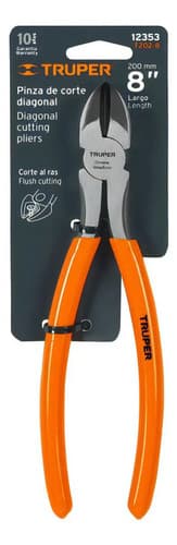 Pinza Corte Diagonal 8' Truper 12353