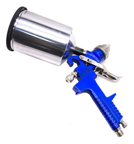 Pistola Gravedad Para Pintar Toyaki Tk-2012a Metal Plateado 600 Ml