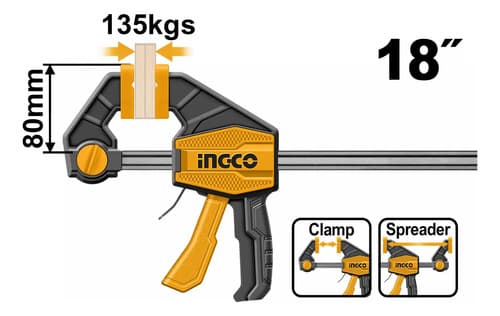 Prensa Rapida Ruda 18  135kg Ingco Hqbc18801