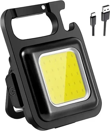 Linterna Portátil De Bolsillo Con Clip Potente Mini Color De La Luz Cálido Cálido Negro
