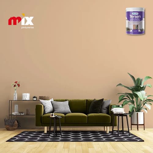 Latex Interior Colores Mate 1 Lts Tersen Tersuave - Deacero Color Tostado Armonia