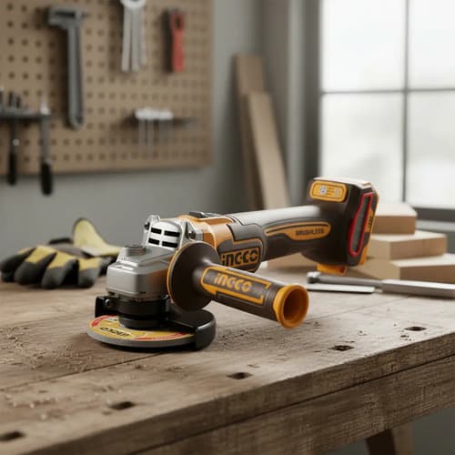 Amoladora Angular Ingco Cagli27153 De 50 60 A Bateria Naranja 50 60