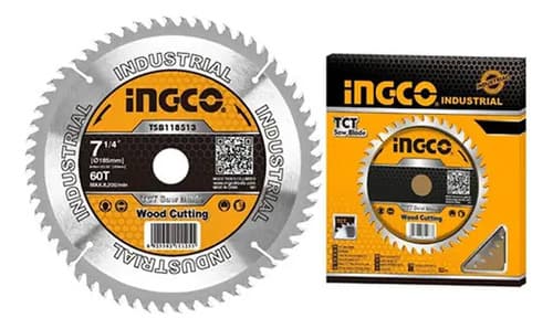 Disco Madera 7 1/4 P Sierra Circular Ingco Tsb118513 Plateado