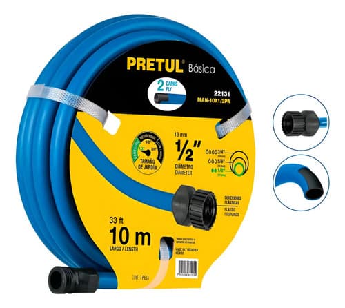 Manguera Pretul Man-10x1/2pa Azul