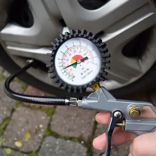 Pistola Para Inflar Con Manometro Para Medir Presion Psi Bar