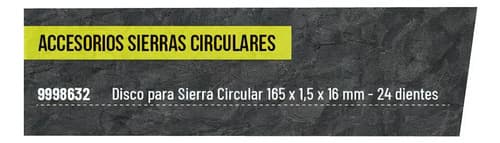 Disco Sierra Circular 165 Mm 24 Dientes Dowen Pagio 9998632