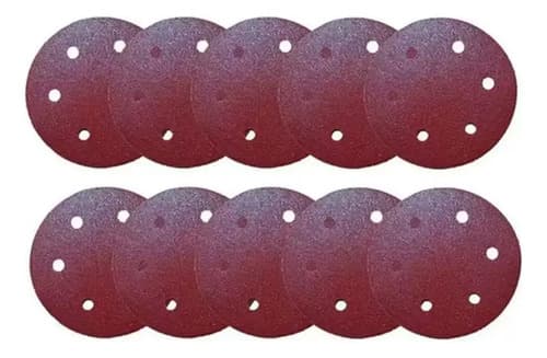 Lijadora De Pared Y Techo Feather, 225 Mm, 6 Agujeros, 10 Unidades
