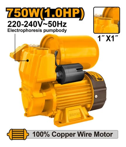 Bomba Periferica 1.0hp 750w 2l 50l/min 220v Ingco Vpa7508