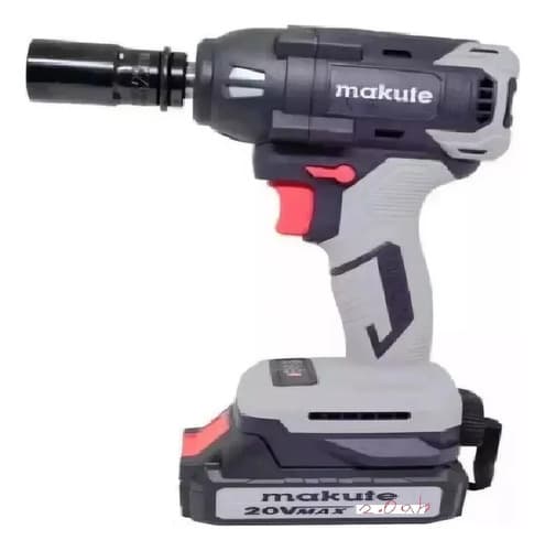 Llave Impacto 500nm A Batería 20v Makute Con Bateria 2.0ah Azul Marino