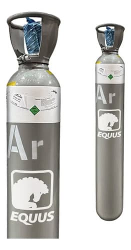 Cilindro Tubo De Argon Para Soldar Tig 1.5 Mts, Cargados Plateado