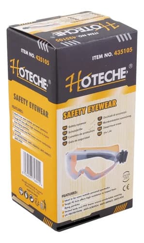 Lentes Antiparras Protección Gafas Elástico Antivaho Hoteche Naranja