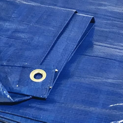 Lona Toldo Tipo Camping 6 X 4 100% Impermeable Con Ojales Azul