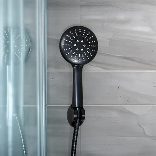 Ducha De Bano Negra C/punto Blanco Blisters Lh3277 Negro Mate