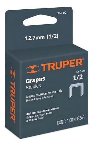 Grapas Grampas Para Engrapadora Truper Et-50 10mm X 1000 Un