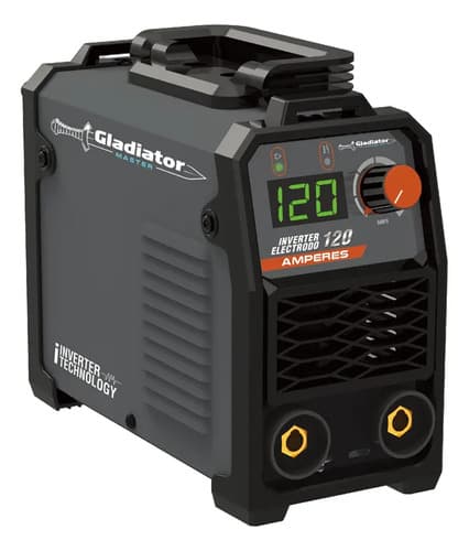 Soldadora Gladiator Mma 120a Panel Digital Para Electrodos Gris Oscuro