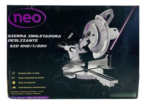 Sierra Ingletadora Telescopica Neo, 10 PuLG, 2200w, 255mm