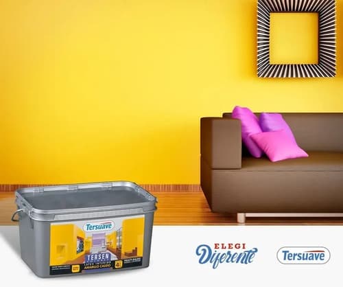 Pintura Látex Tersuave Tersen Colores 1l Interior Color Amarillo Cálido