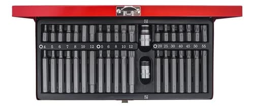 Juego Puntas Torx Allen Multiestria 40 Ps Profesional Caja Color Rojo