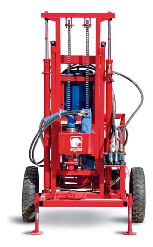 Perforadora Equus Para Pozos De Agua Diesel 100 Metros Gris Círculo