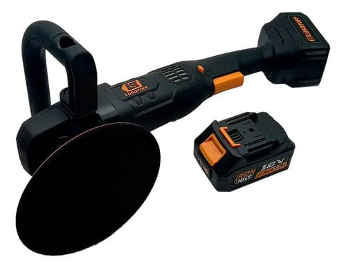 Lustralijadora Pulidora Inalambrica 2 Bateria 4ah Brushless Color Negro