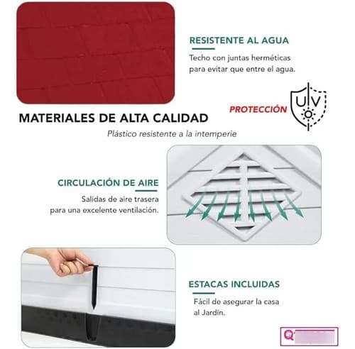 1 Paquete De 2 Casas Para Perro Chicas D 68x61x59cm Beige