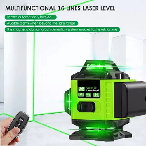 Kit Nivel Laser Con Valija 2 Baterias Autonivelante
