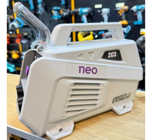 Soldadora Inverter Electrica Neo 200a Profesional Mma 22ov Blanco