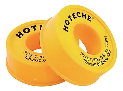 Paquete De 10 Cinta De Teflon 1/2 12mm Hoteche