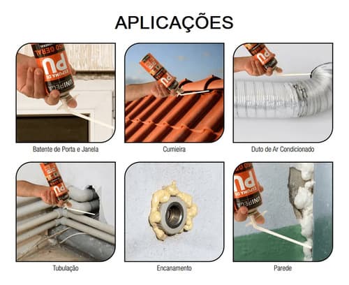 Espuma Expansiva Unipega De 500 Ml Con Aplicador Para Cemento, Madera Y Metal