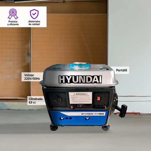 Generador Deluxe Hyundai 800w 019-0001 - Ynter Industrial
