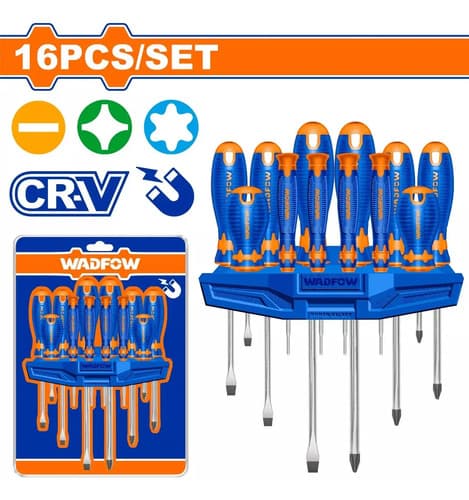 Set X 16 Destornilladores Paleta/phillips Wadfow Wss1416