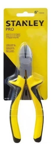 Alicate Pro Corte Diagonal 6'' 150mm - Stanley 84-054 Amarillo