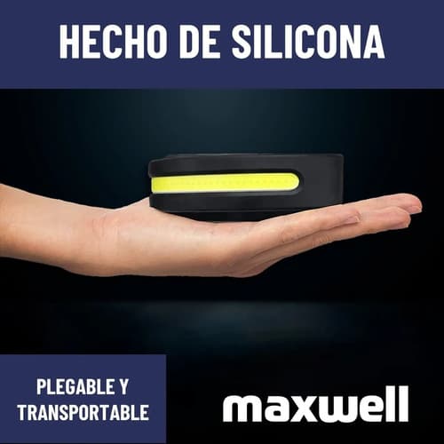 Linterna Frontal Luz Led Camping De Cabeza Maxwell Blanco Negro