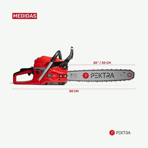 Motosierra A Nafta Pektra 52cc Pkmt5220 2.7 Hp