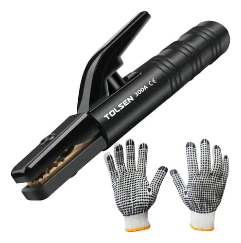 Pinza Porta Electrodo Tolsen De 300 A Para Soldadura Profesional