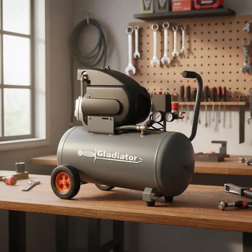Compresor De Aire Eléctrico Portátil  Gladiator Pro Ce 650/2 Gris