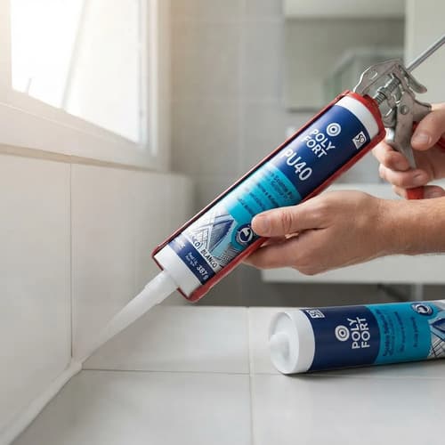 Adhesivo Sellador Poliuretanico Pu40 Blanco
