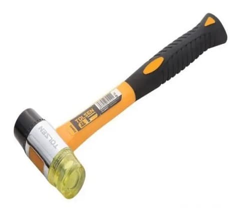 Martillo Cabeza Pvc Goma 35mm Mango Fibra Tolsen 25042