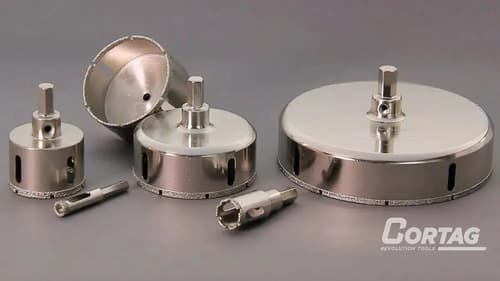 Sierra Copa Diamantada Porcelanato Vidrio Cerámica 40mm Cortag