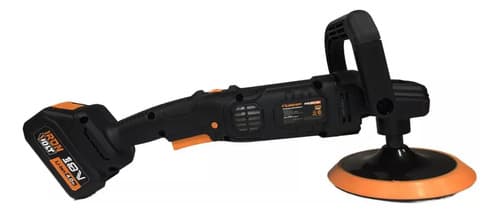 Lustralijadora Pulidora Inalambrica 2 Bateria 4ah Brushless Color Negro