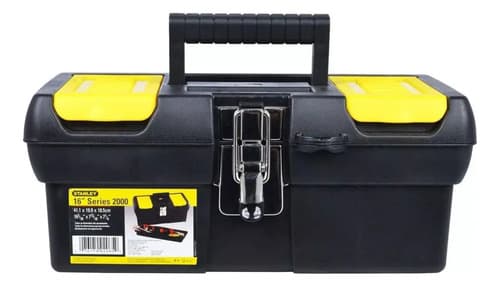 Caja De Herramientas Stanley 16013 Plástico 16 Cierre Metal Negro/amarillo