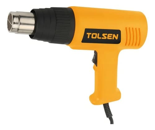 Pistola De Aire Caliente Tolsen 1000w-2000w 300 L/350°c 500l Color Naranja Con Negro