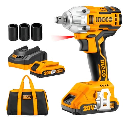 Llave De Impacto Brushless All In One Ingco Ciwli2001 Naranja