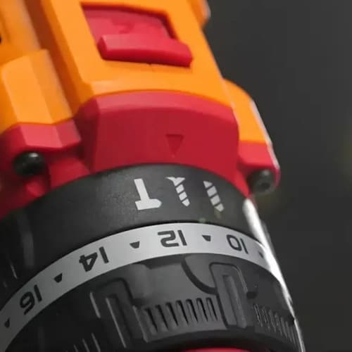 Taladro Percutor Ingco Cidli205581 Brushless 20v 13mm 55nm Naranja Amarillo